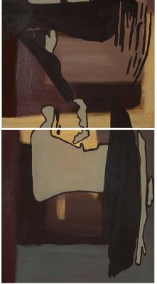 2 malerier a 50x50