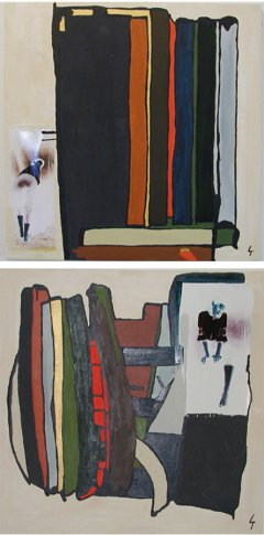 2 malerier a 60x60 D